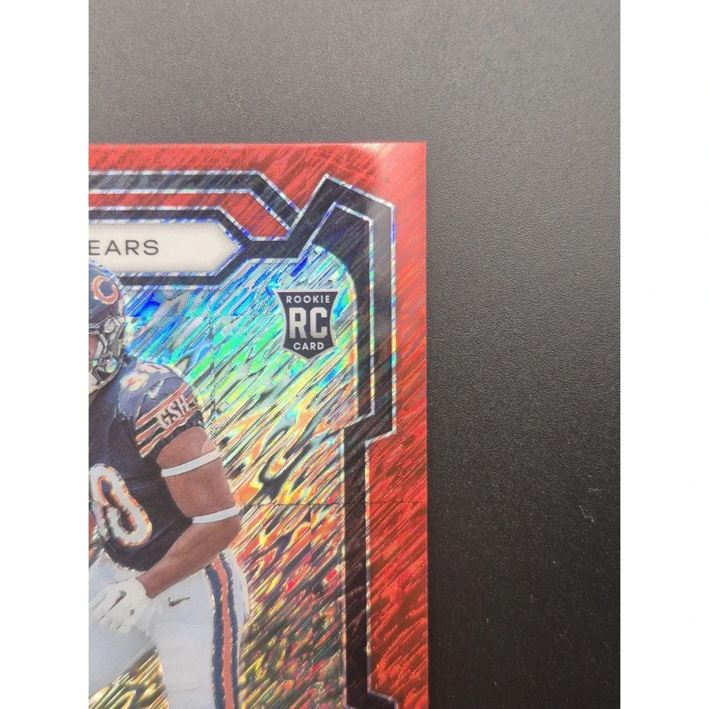 2023 Panini Prizm Rookies Roschon Johnson #314 Red Shimmer Prizm /35 (RC) Bears